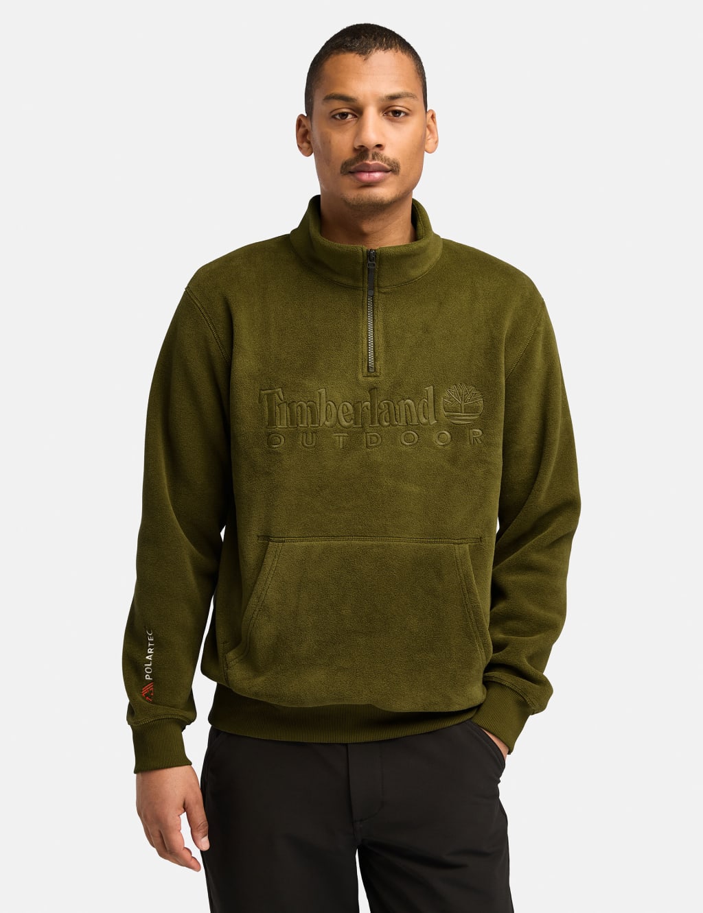 Linear Logo Polartec Half Zip Fleece