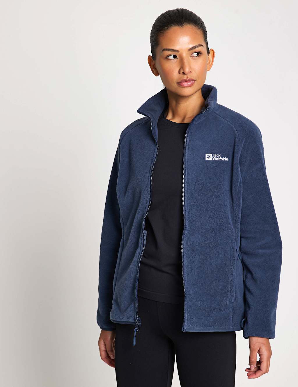 Jack Wolfskin Moonrise High Neck Fleece Jacket Navy