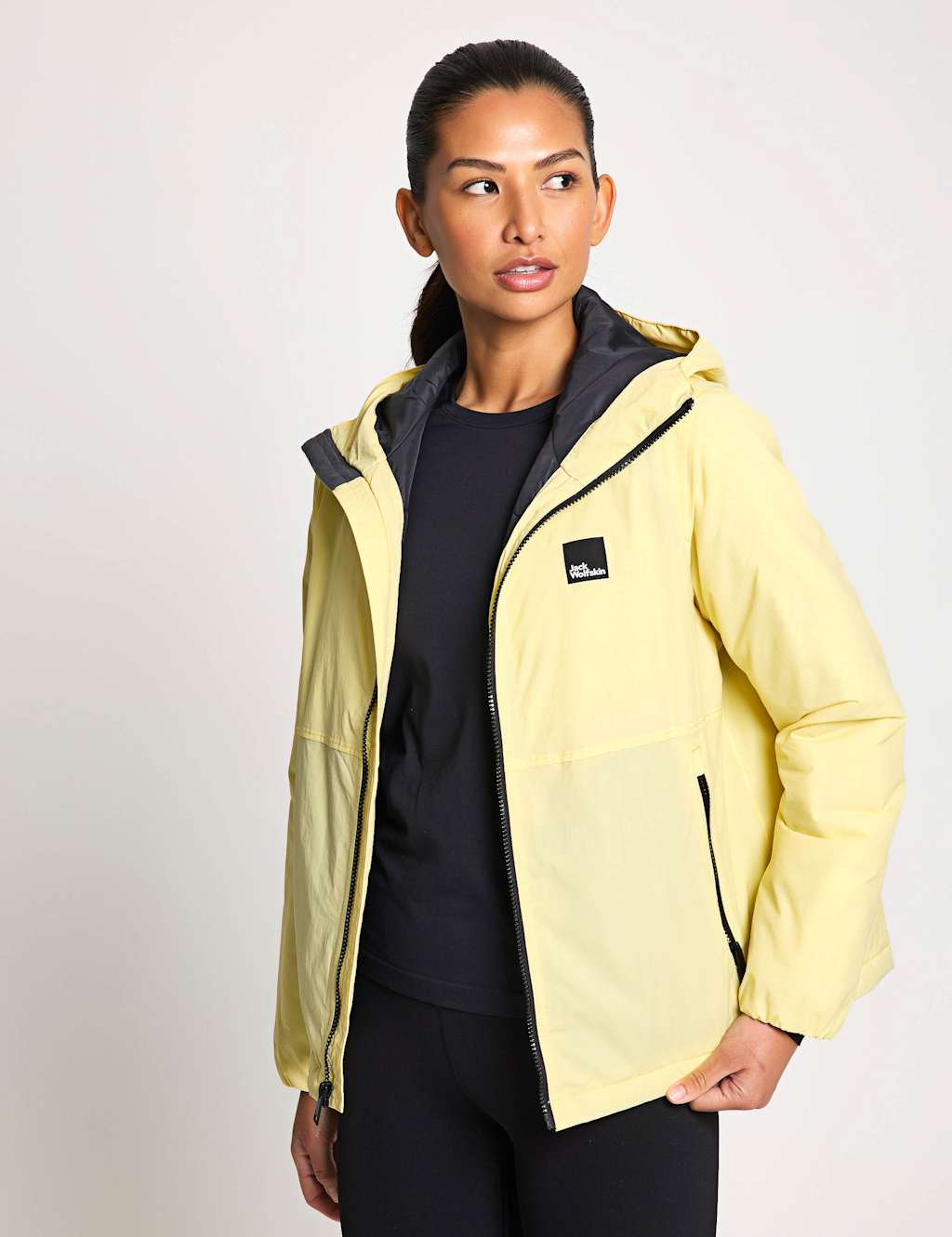 Jack Wolfskin Pamir Waterproof Rain Jacket Yellow