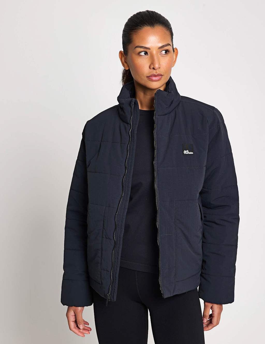 Jack Wolfskin Northern Lite High Neck Puffer Jacket Dark Navy