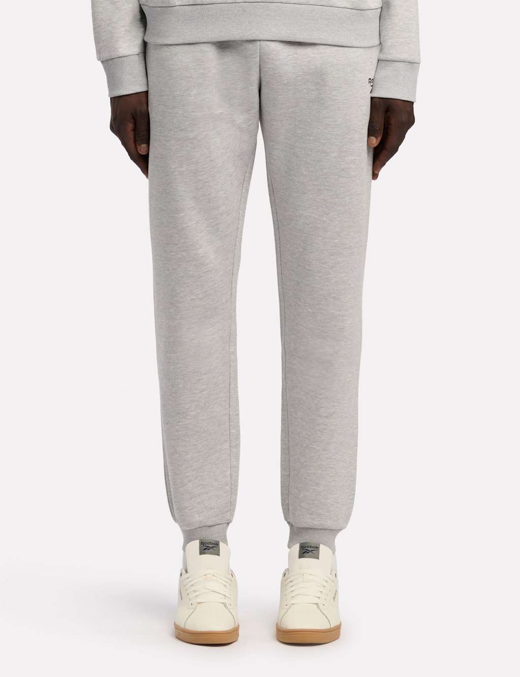 Reebok Identity Cotton Rich Fleece Joggers Light Grey