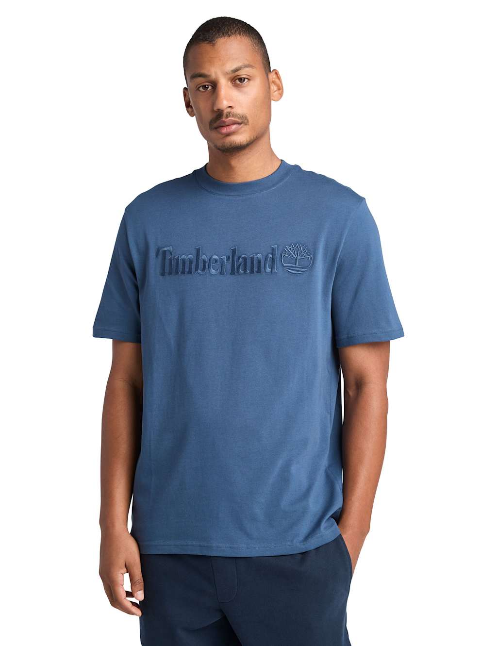 Hampthon Pure Cotton Logo Embroidery T-Shirt