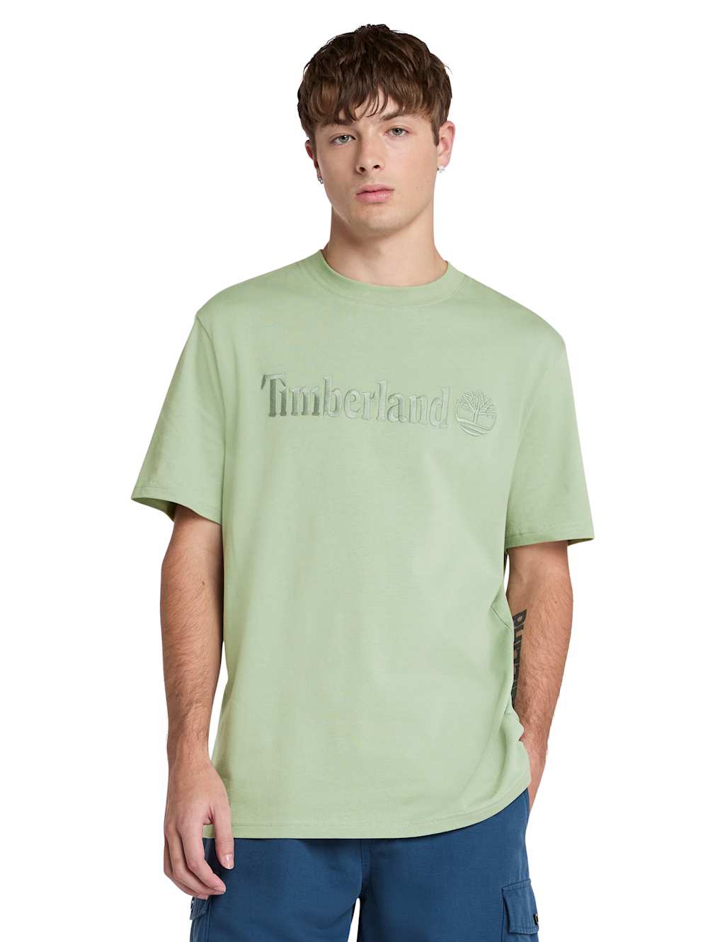 Hampthon Pure Cotton Logo Embroidery T-Shirt