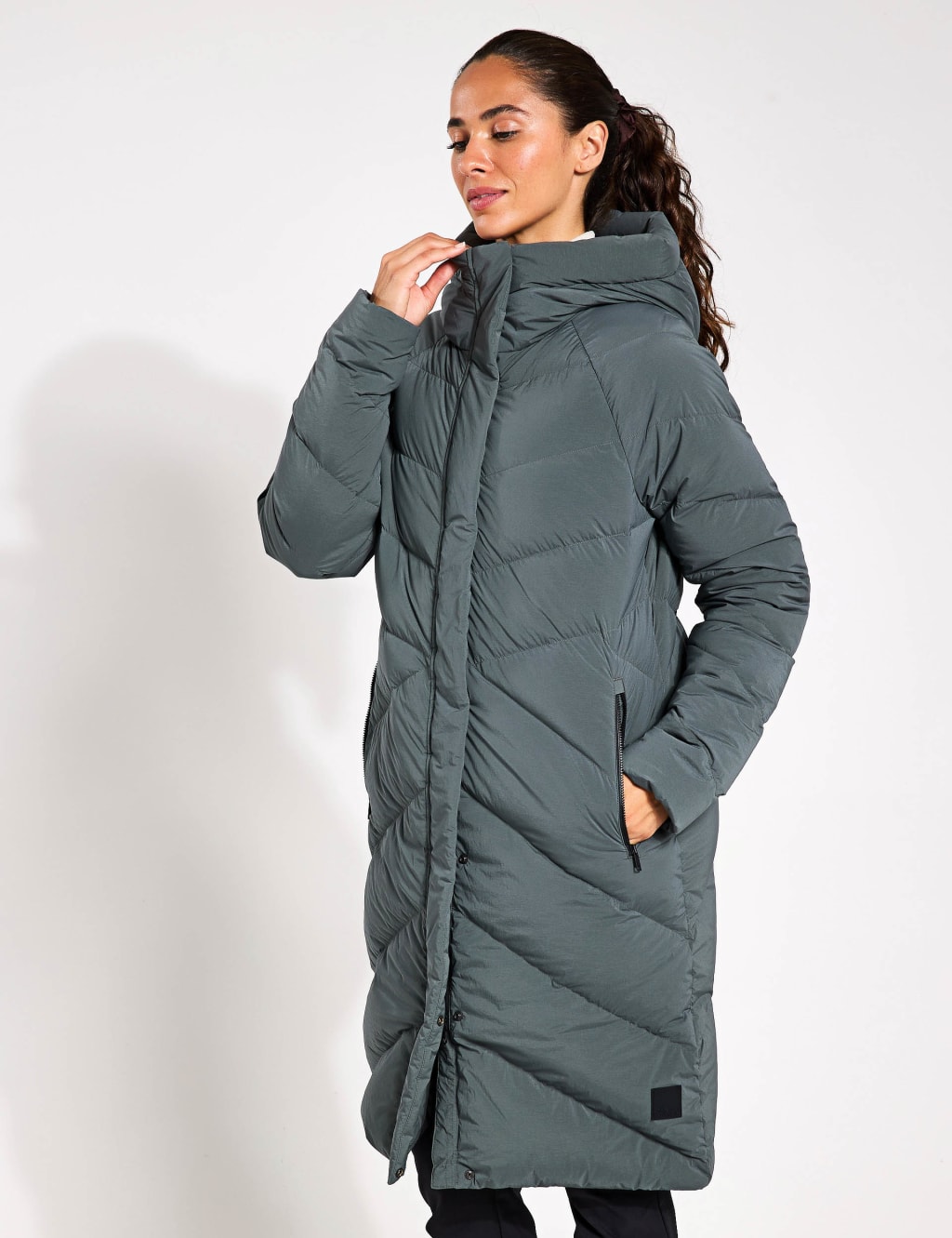 Marienplatz Hooded Longline Puffer Coat