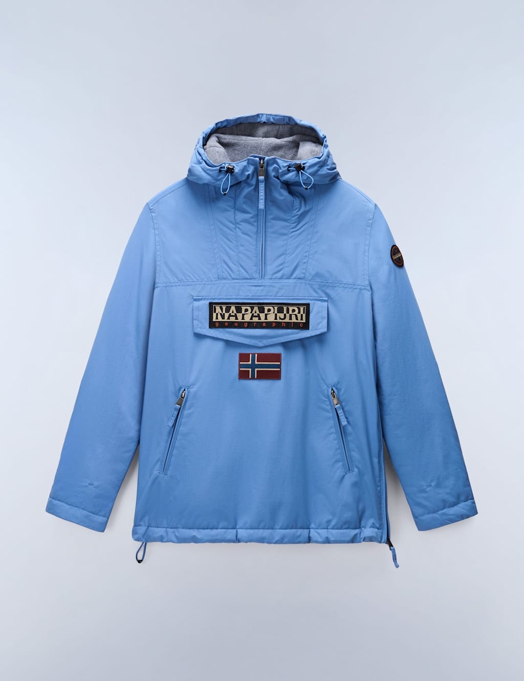 Napapijri Half Zip Padded Hooded Sports Jacket Blue