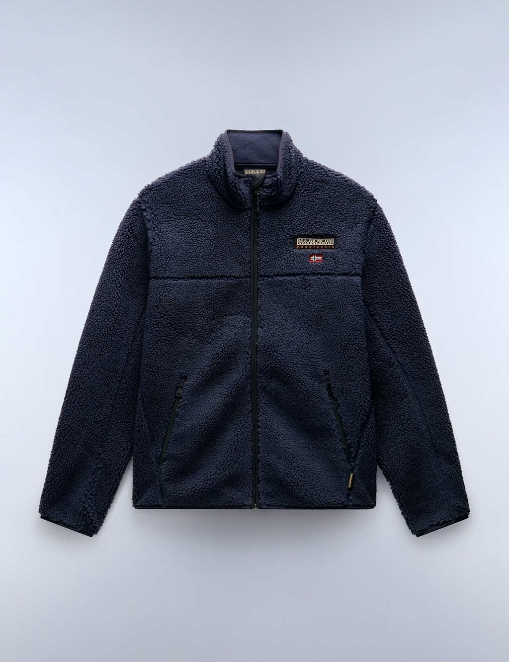 Napapijri Tynik Zip Up Funnel Neck Fleece Jacket Dark Navy