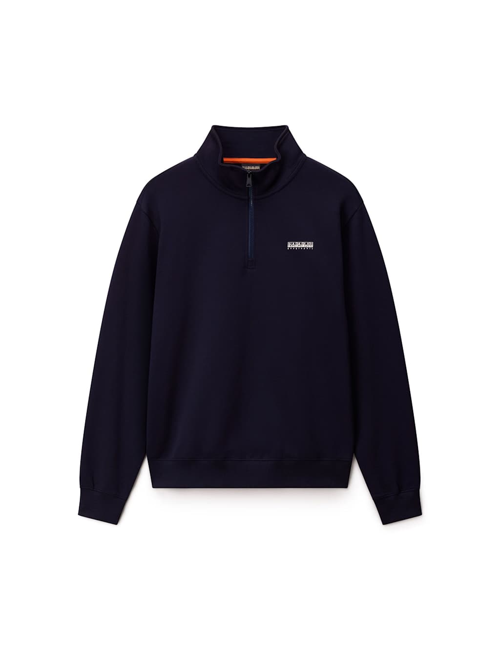 Napapijri Small Box Pure Cotton Half Zip Sweatshirt Black