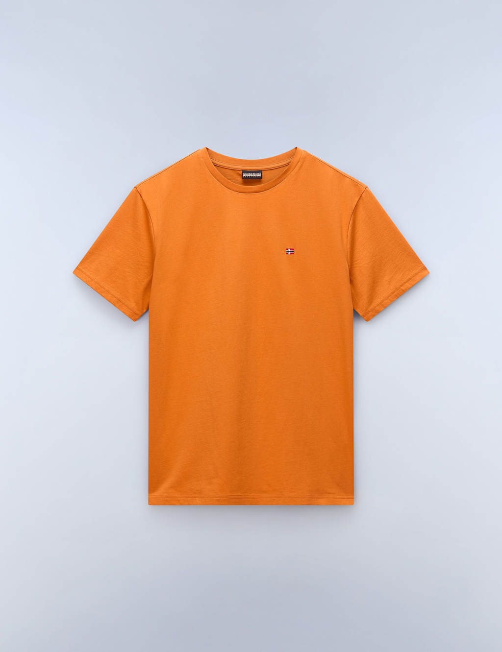 Napapijri Pure Cotton Crew Neck T-Shirt Orange