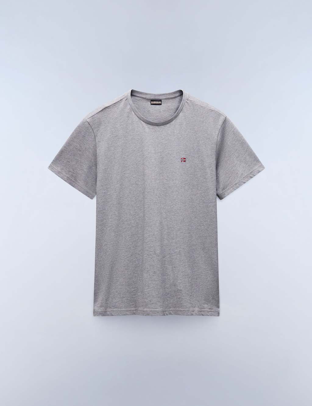 Napapijri Pure Cotton Crew Neck T-Shirt Grey