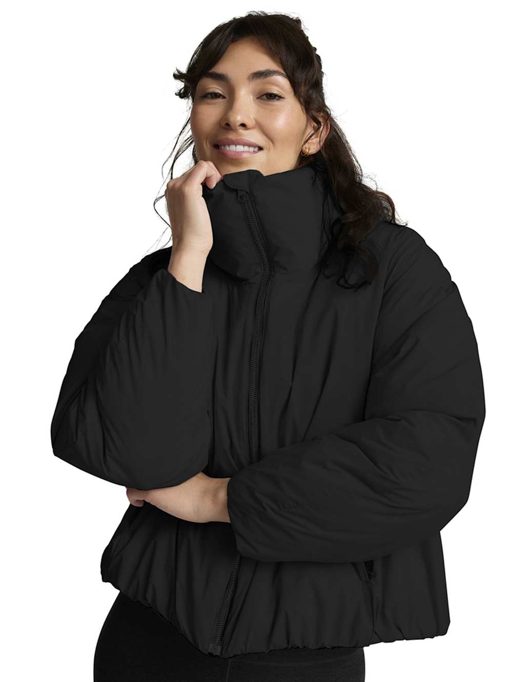 Beyond Yoga Warm Up Puffer Jacket Black