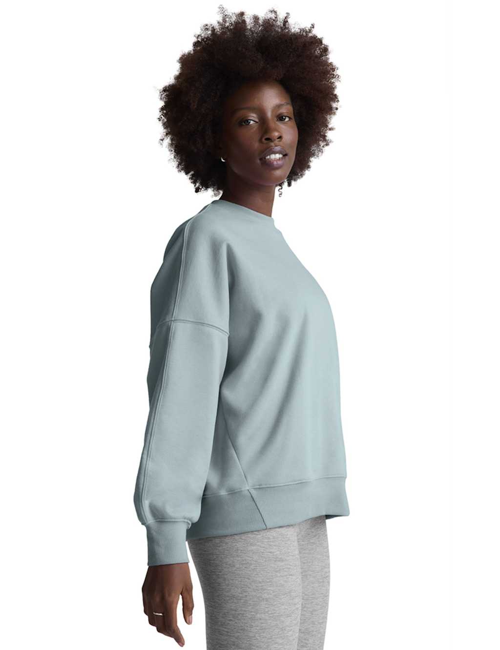 Beyond Yoga Luxefleece Cotton Rich Oversized Sweatshirt Grey