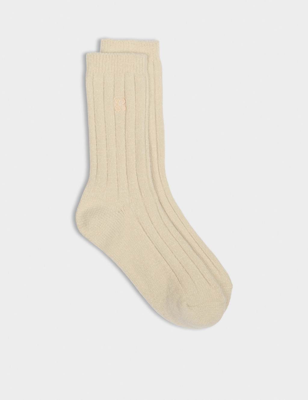 Sweaty Betty Cosy Thermal Ribbed Ankle High Socks Beige