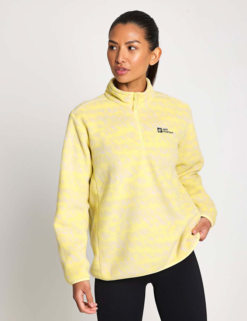 Jack Wolfskin Big Sky Half Zip Jacket Yellow Mix