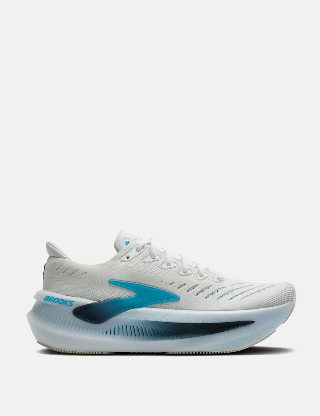 Brooks Men's Glycerin Max 2 Trainers - 10 - White Mix - Available at M&S