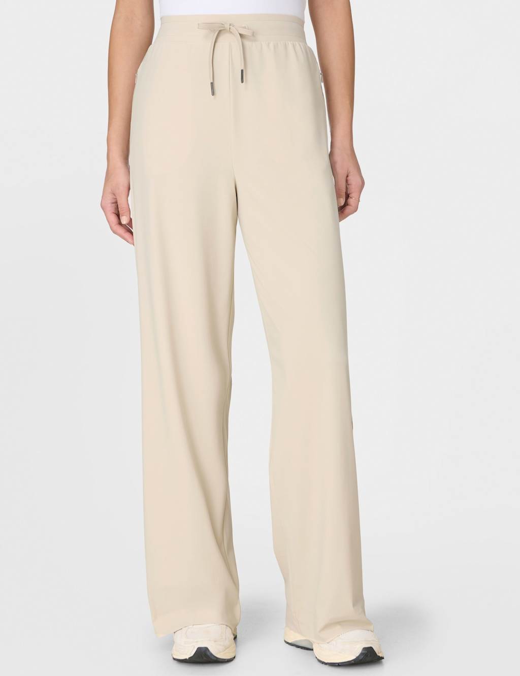 Sweaty Betty Women's Explorer Wide Leg Trousers - Small - Ivory