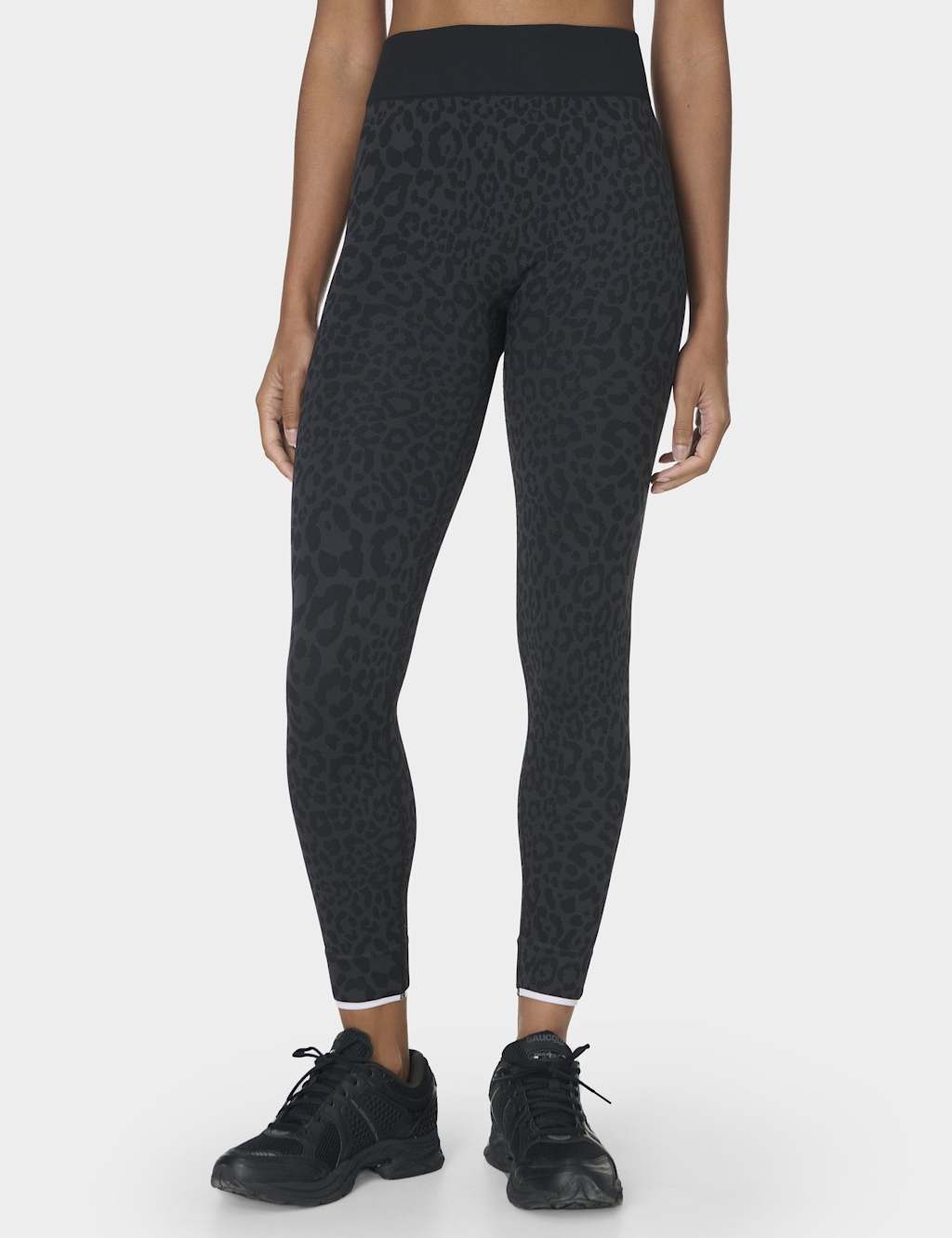Sweaty Betty Animal Print Base Layer Leggings Black Mix