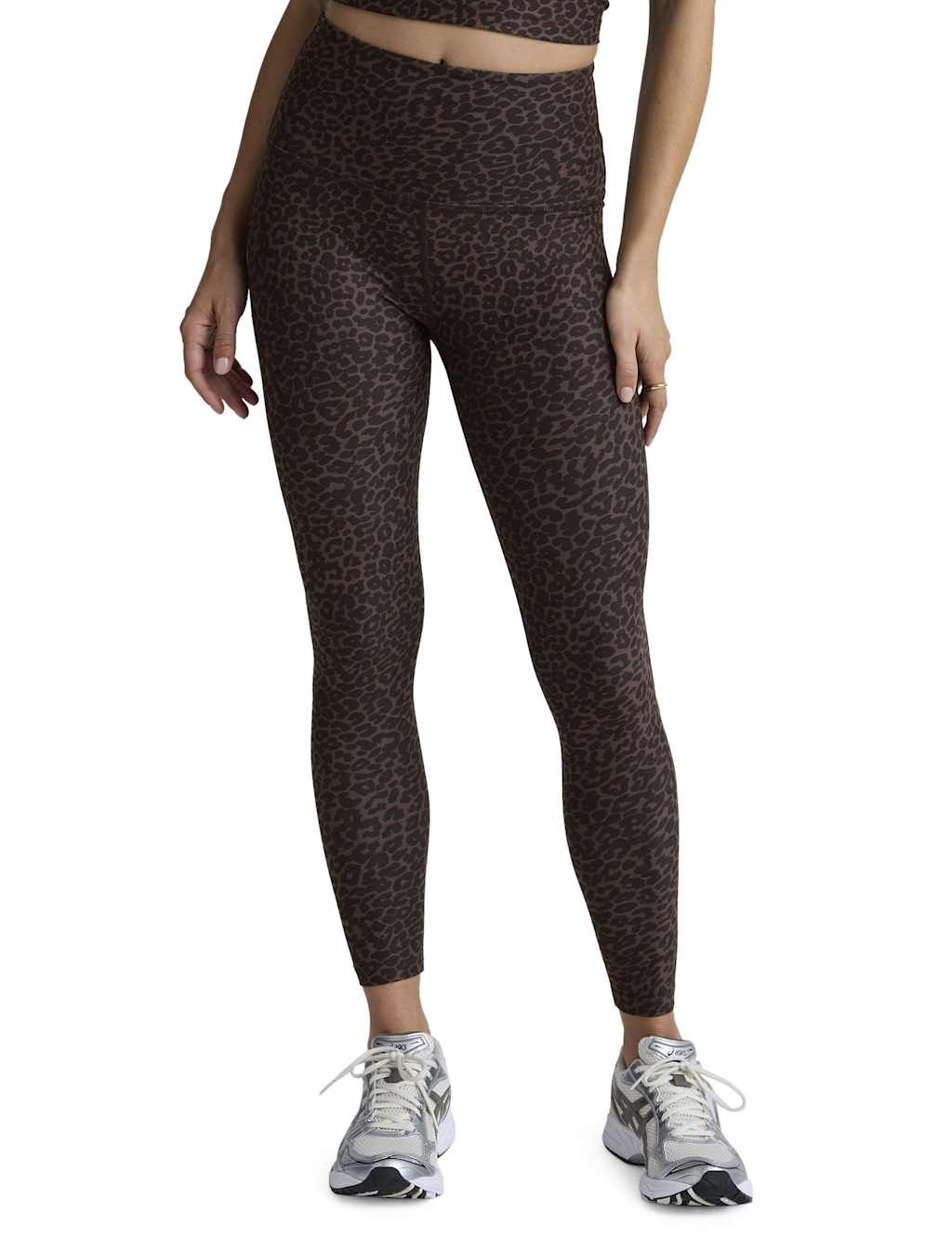 Beyond Yoga Softmark Printed High Waisted 7/8 Leggings Brown Mix