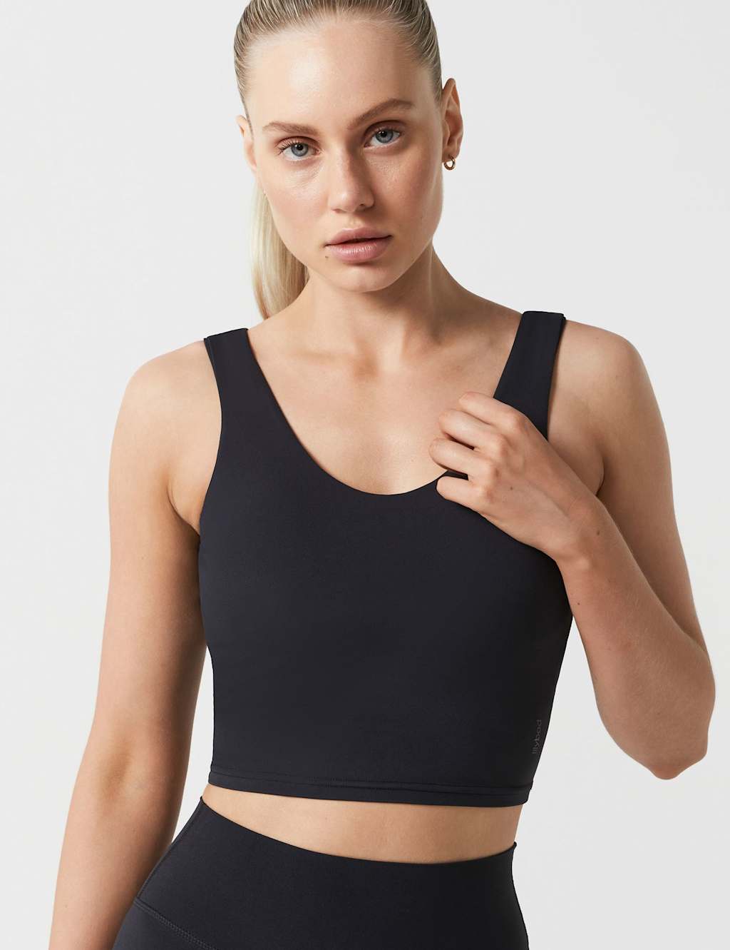 Lilybod Women's Harper Cloud Core Non Wired Sports Bra - Large - Black