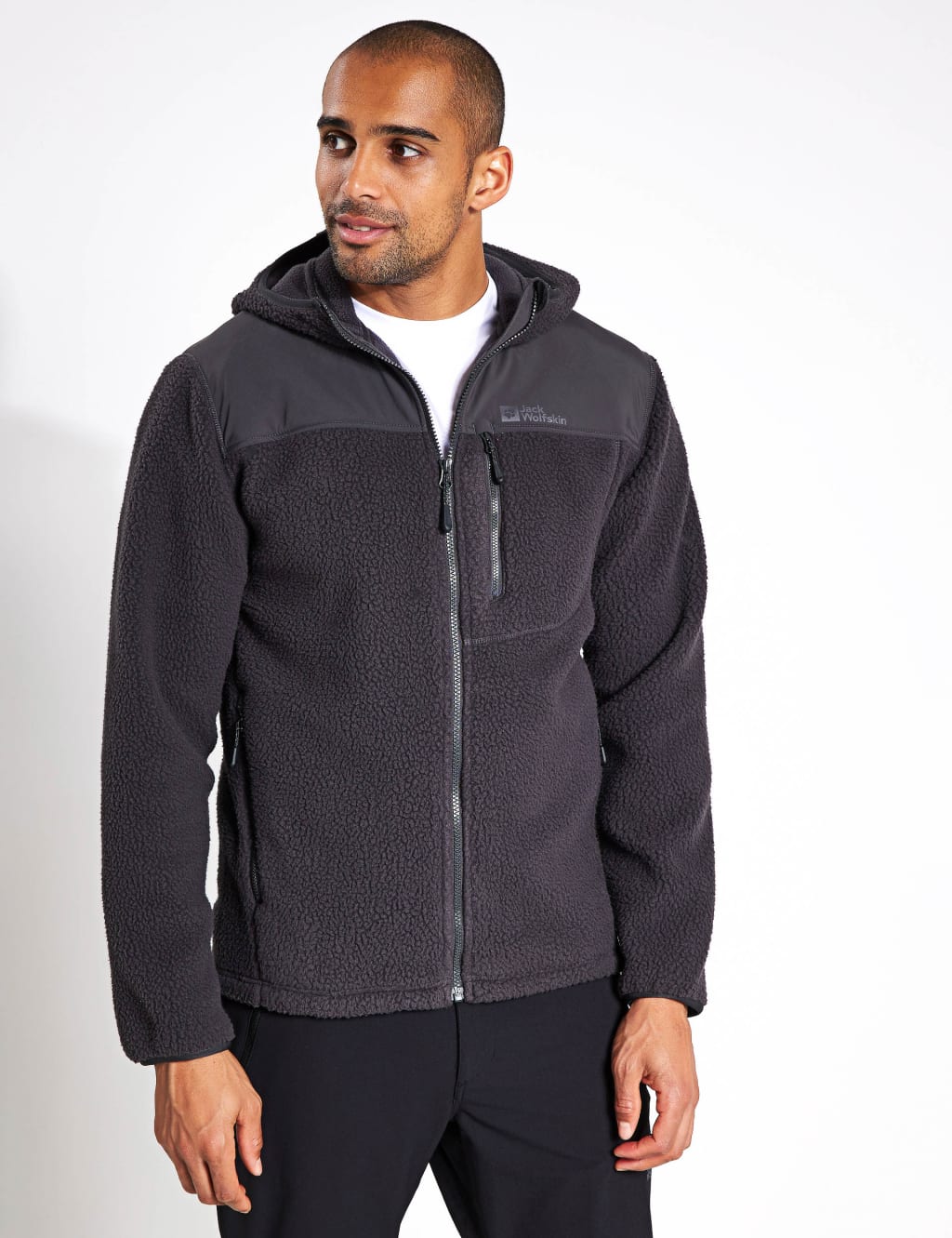 Kammweg Fleece Zip Up Hooded Trekking Jacket