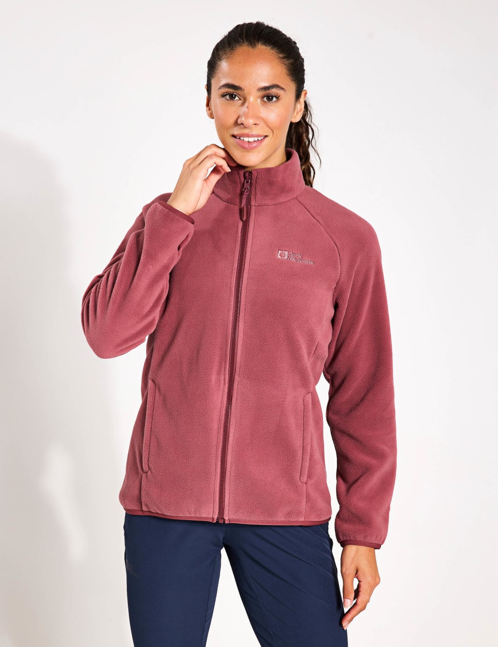 Moonrise Zip Up Funnel Neck Fleece Jacket