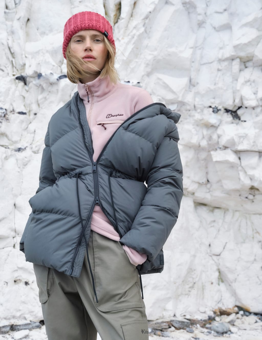 Kirschallee Waisted Hooded Puffer Jacket