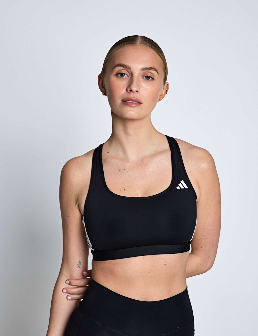 Adidas Women's Optime Essentials Non Wired Sports Bra (A-E) - Small - Black