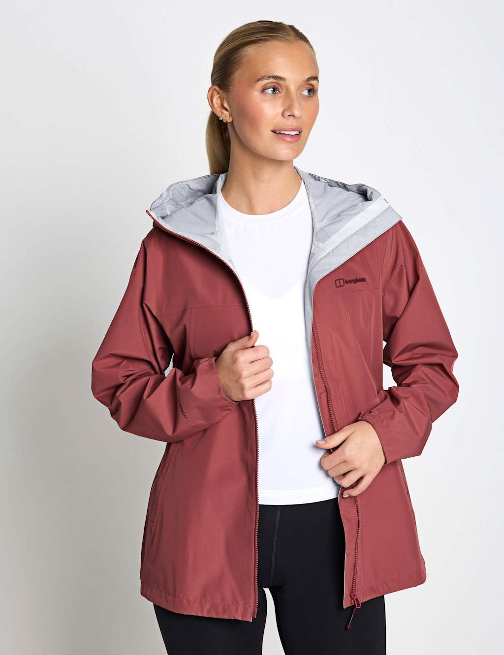 Berghaus Women's Deluge Pro 3.0 Waterproof Hooded Raincoat - 10 - Medium Red