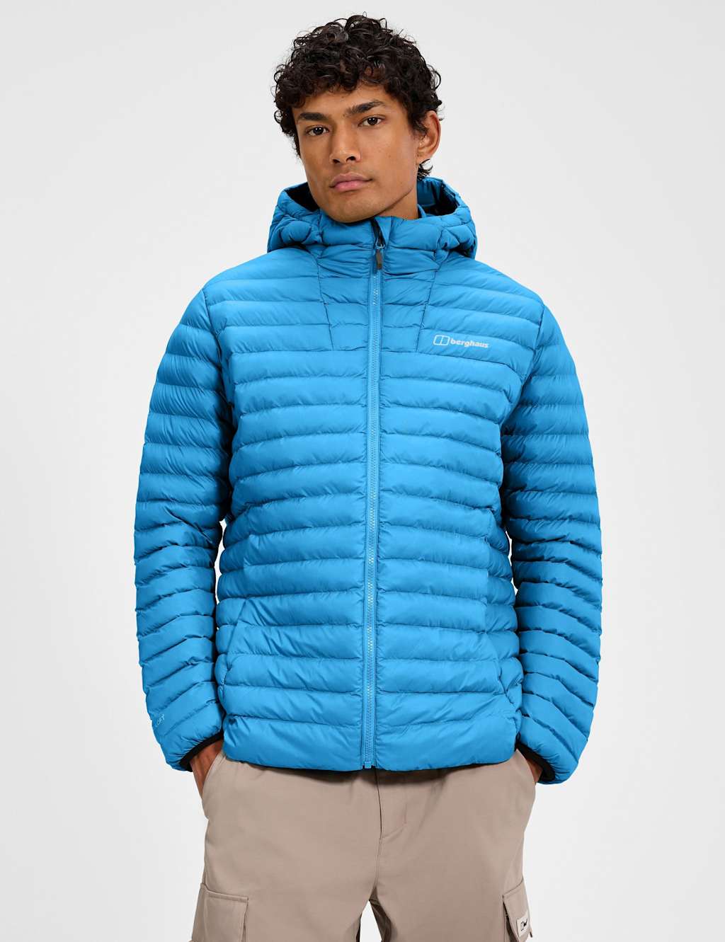 Berghaus Men's Vaskye Hooded Puffer Jacket - M - Bright Blue