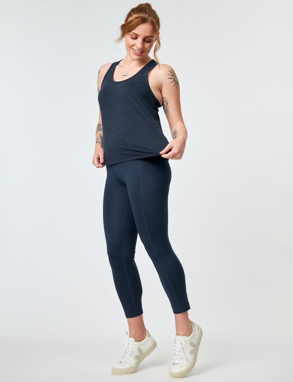 Pocket High Waisted 7/8 Leggings