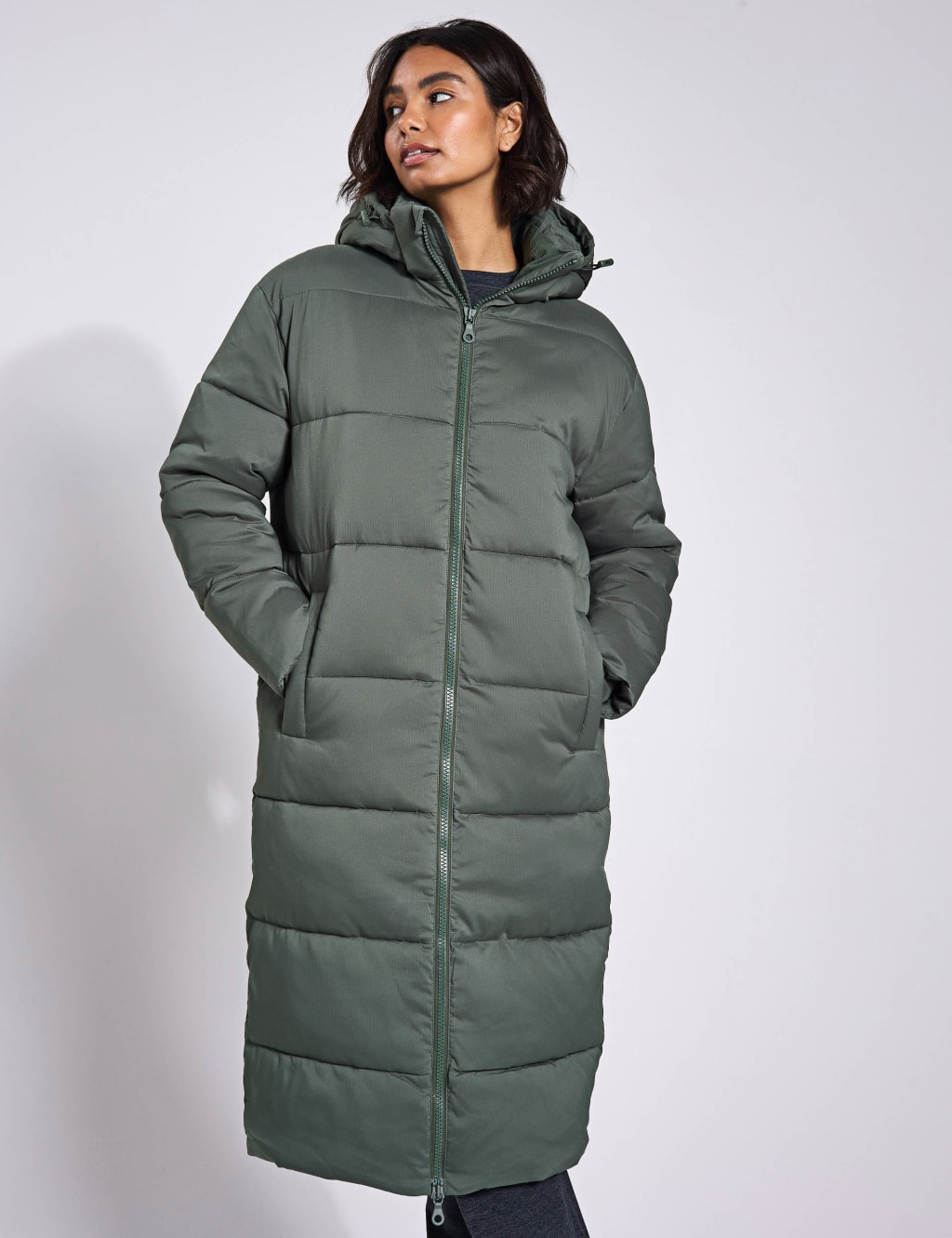 Longline Puffer Jacket