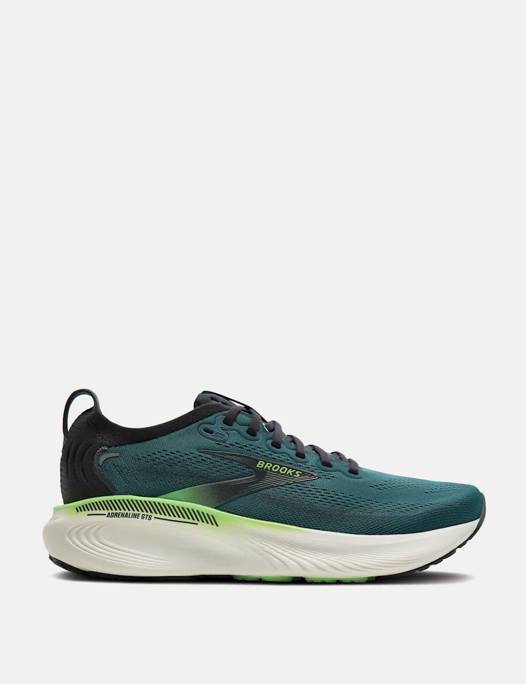 Brooks Men's Adrenaline GTS 25 Running Trainers - 10 - Teal Mix - Available at M&S