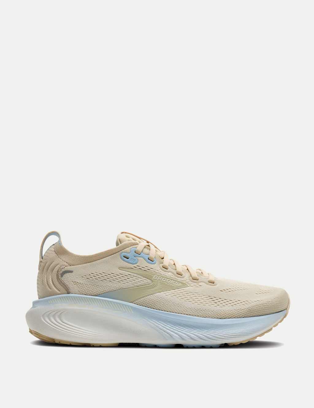 Brooks Women's Adrenaline GTS 25 Running Trainers - 8 - Beige Mix - Available at M&S