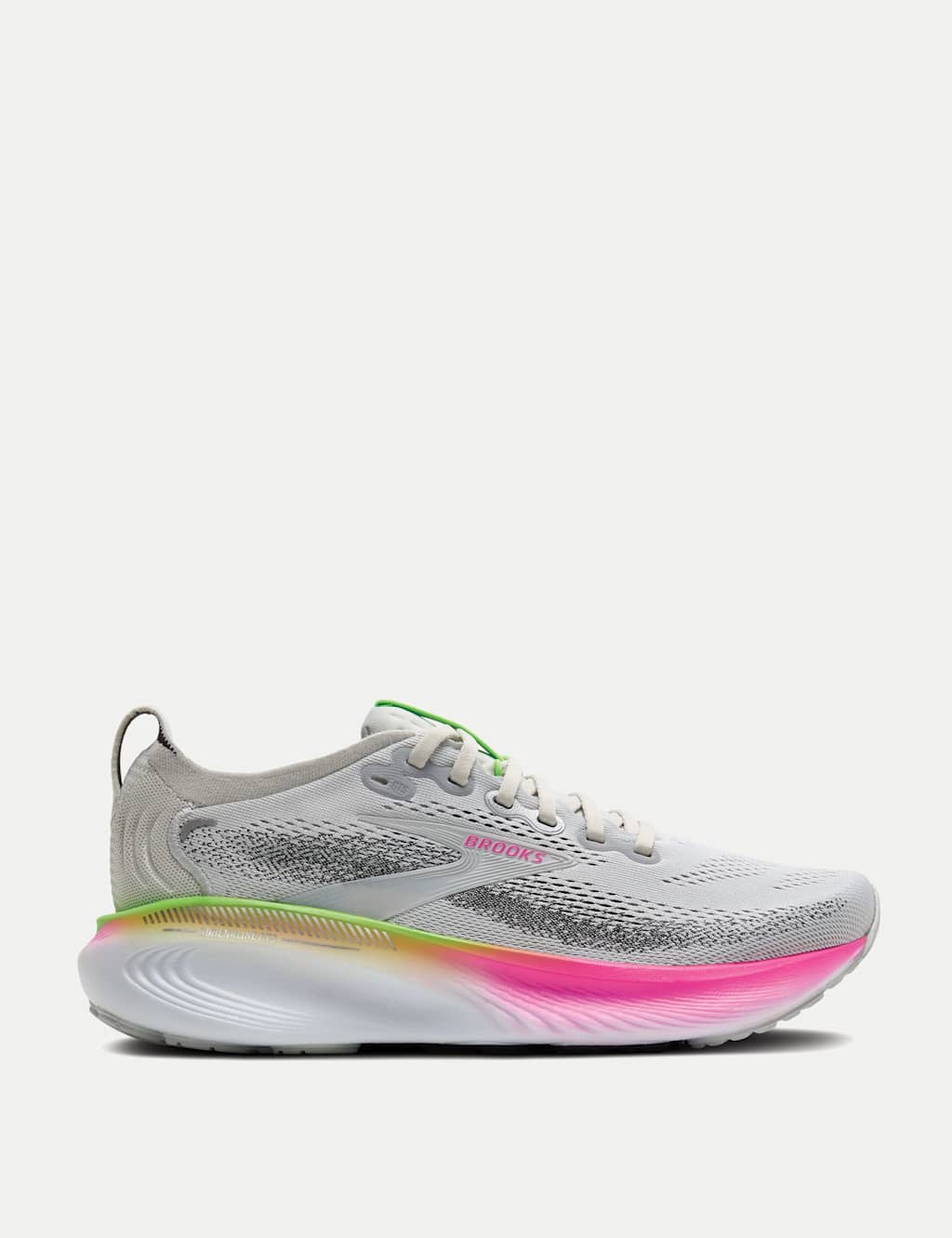 Brooks Women's Adrenaline GTS 25 Running Trainers - 6 - Grey Mix - Available at M&S