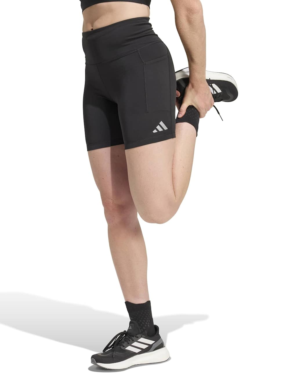 Adidas Women's adi365 Cimacool High Waisted Running Shorts - Small - Black