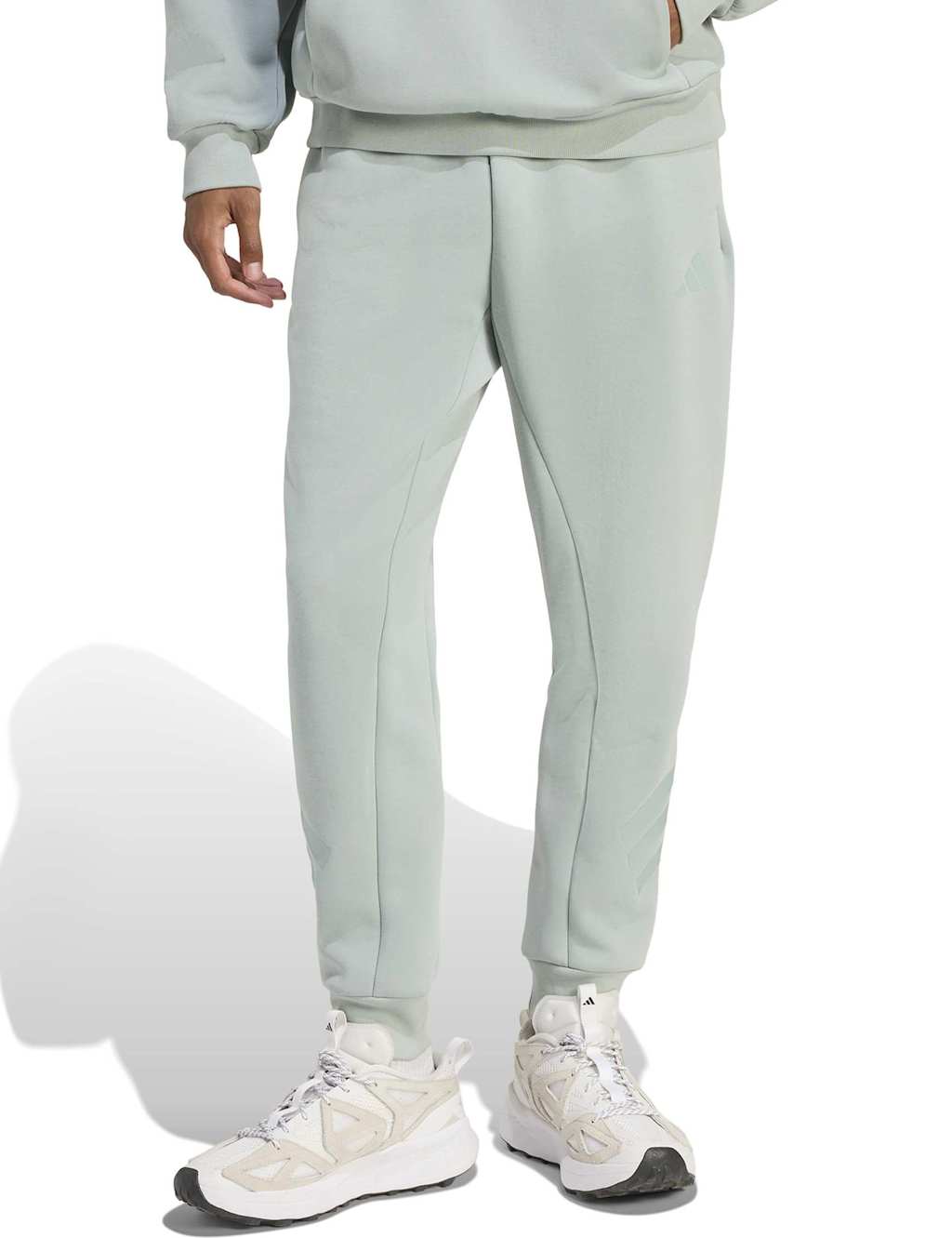 Adidas Men's Future Icons 3 Stripes Tapered Joggers - M - Light Blue