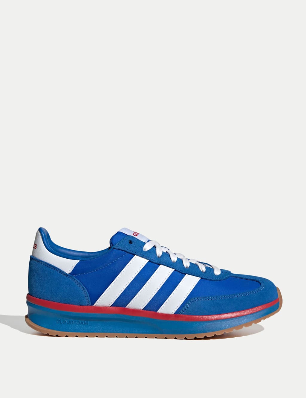 Adidas Men's Run 70S 2.0 Leather Trainers - 12 - Blue Mix