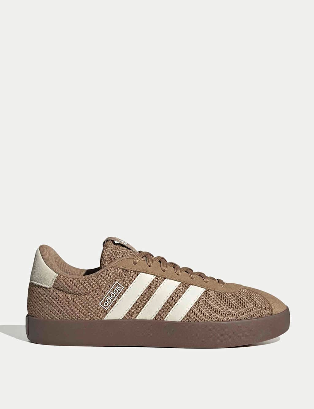 Adidas Men's VL Court 3.0 Leather Trainers - 12 - Light Brown