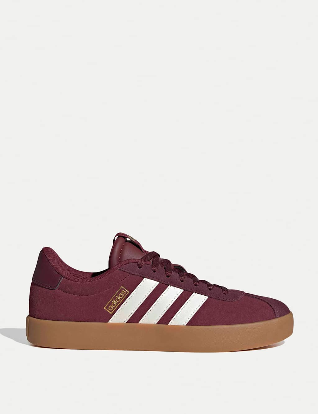 Adidas Men's VL Court 3.0 Leather Trainers - 11 - Burgundy Mix