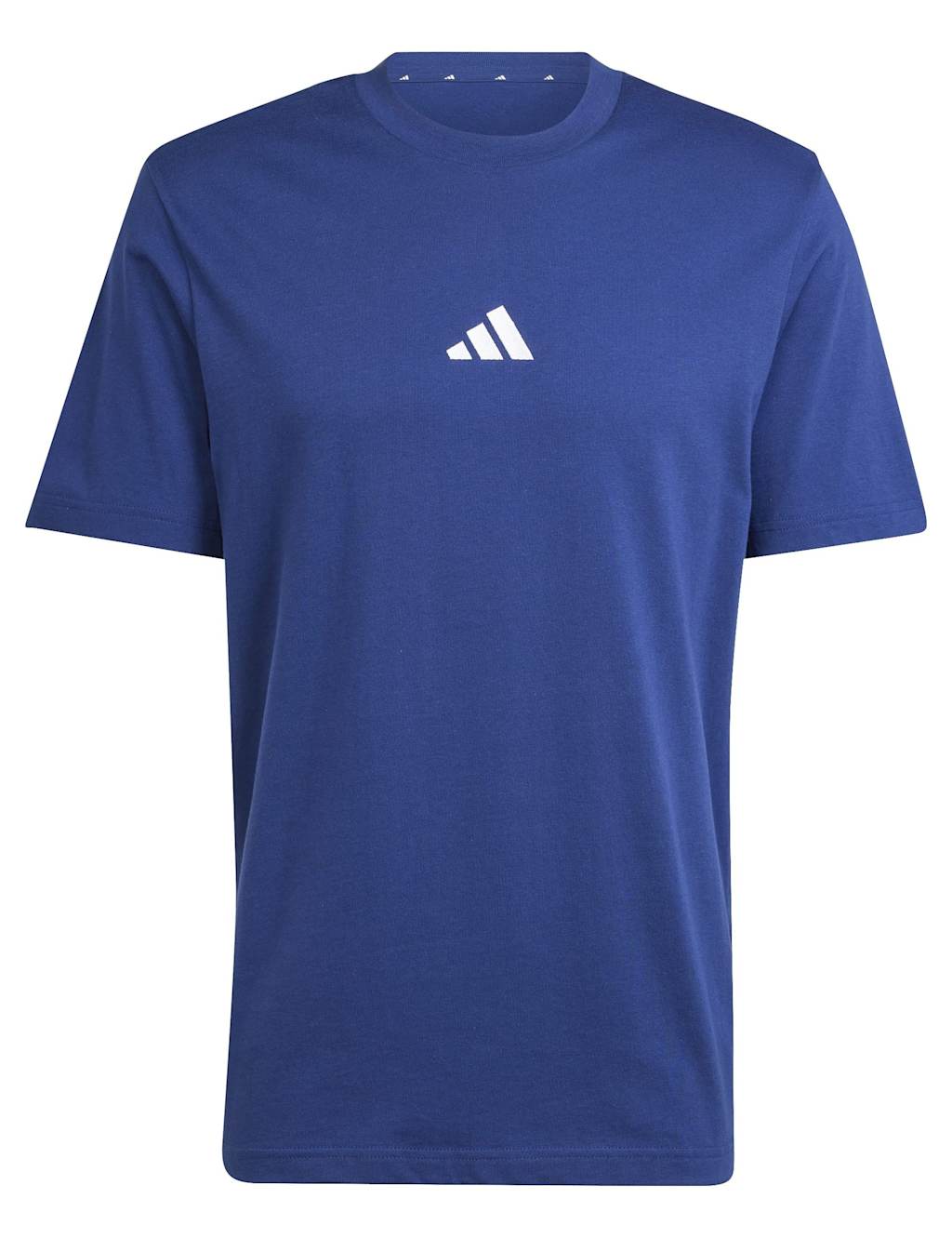 Adidas Men's Essentials Small Logo Pure Cotton T-Shirt - 2XL - Dark Blue