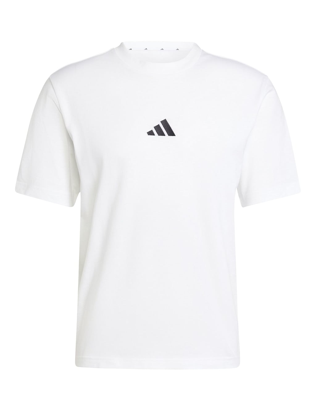 Adidas Men's Essentials Small Logo Pure Cotton T-Shirt - S - White