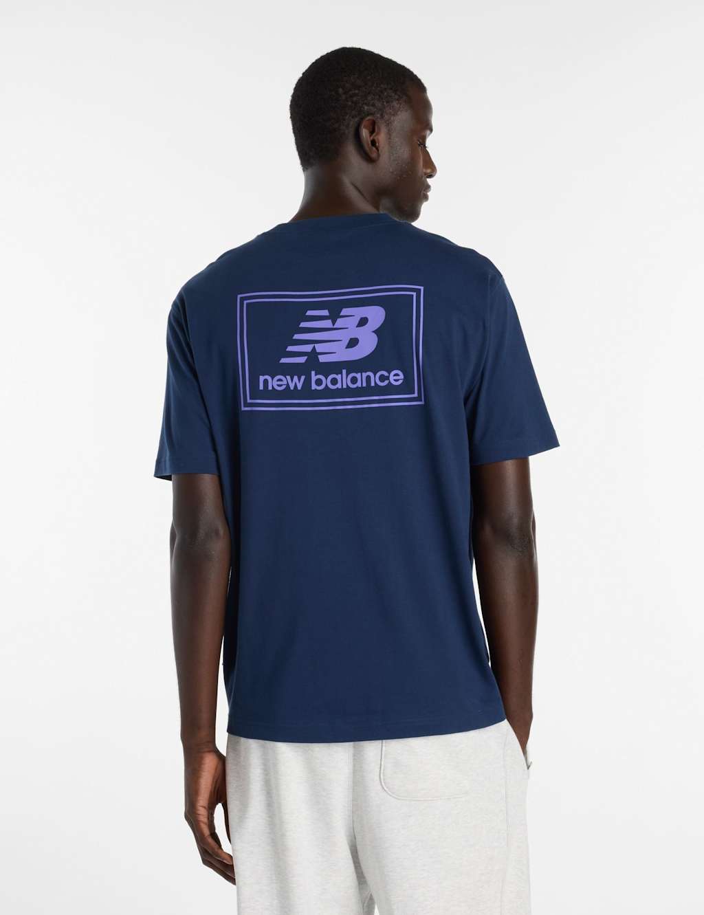 New Balance Men's Pure Cotton Woven Label T-Shirt - XL - Navy