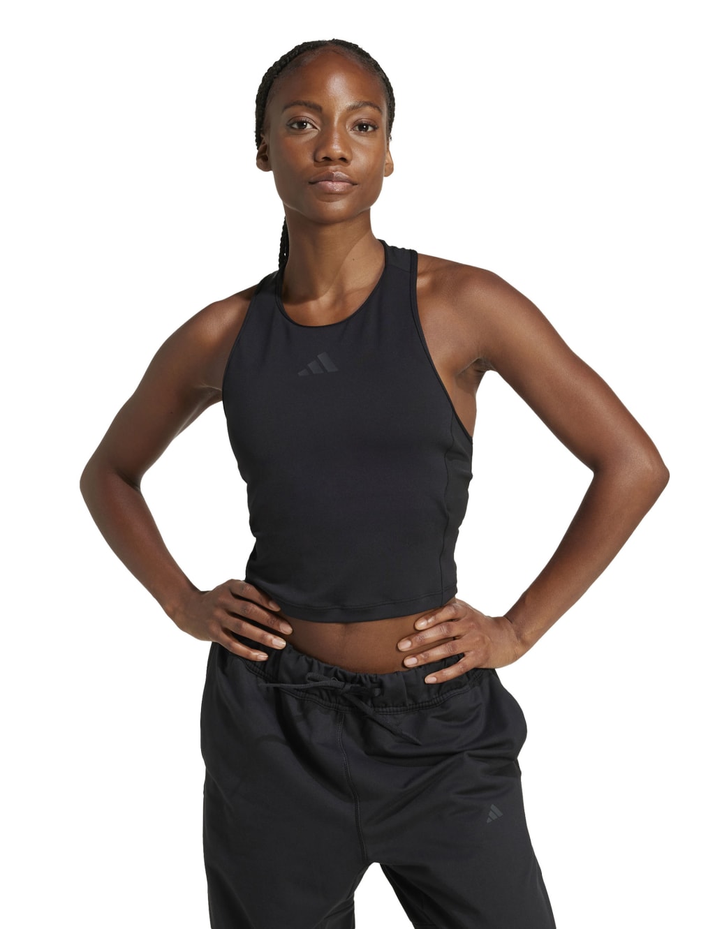 Power 3-Stripes Racer Back Vest Top with Bra