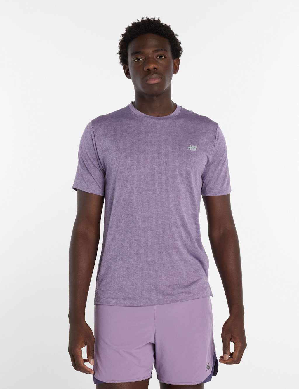 New Balance Men's Quick Dry Crew Neck Training T-Shirt - XL - Dark Purple