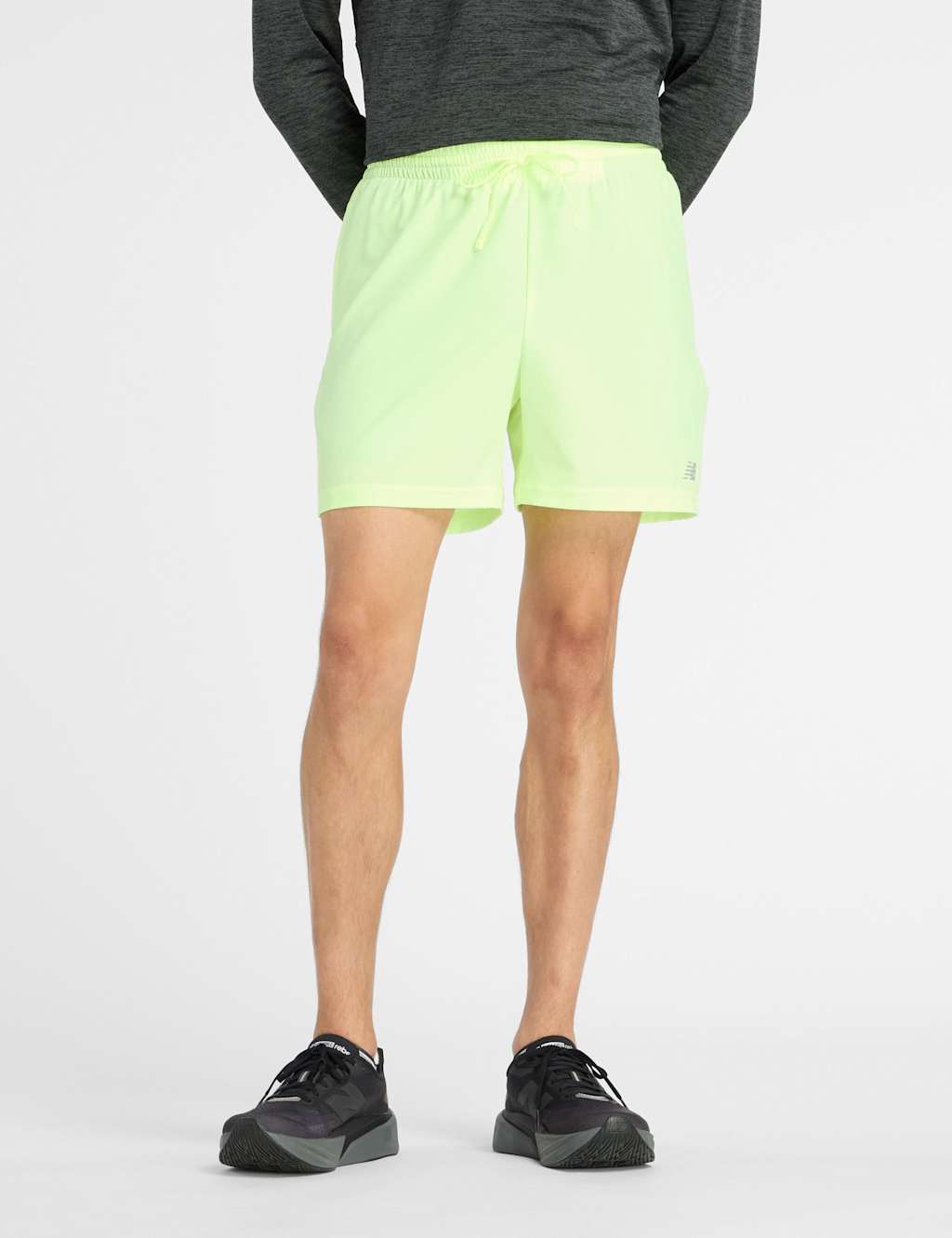 New Balance Men's Stretch Woven Quick Dry Sport Shorts - L - Bright Yellow