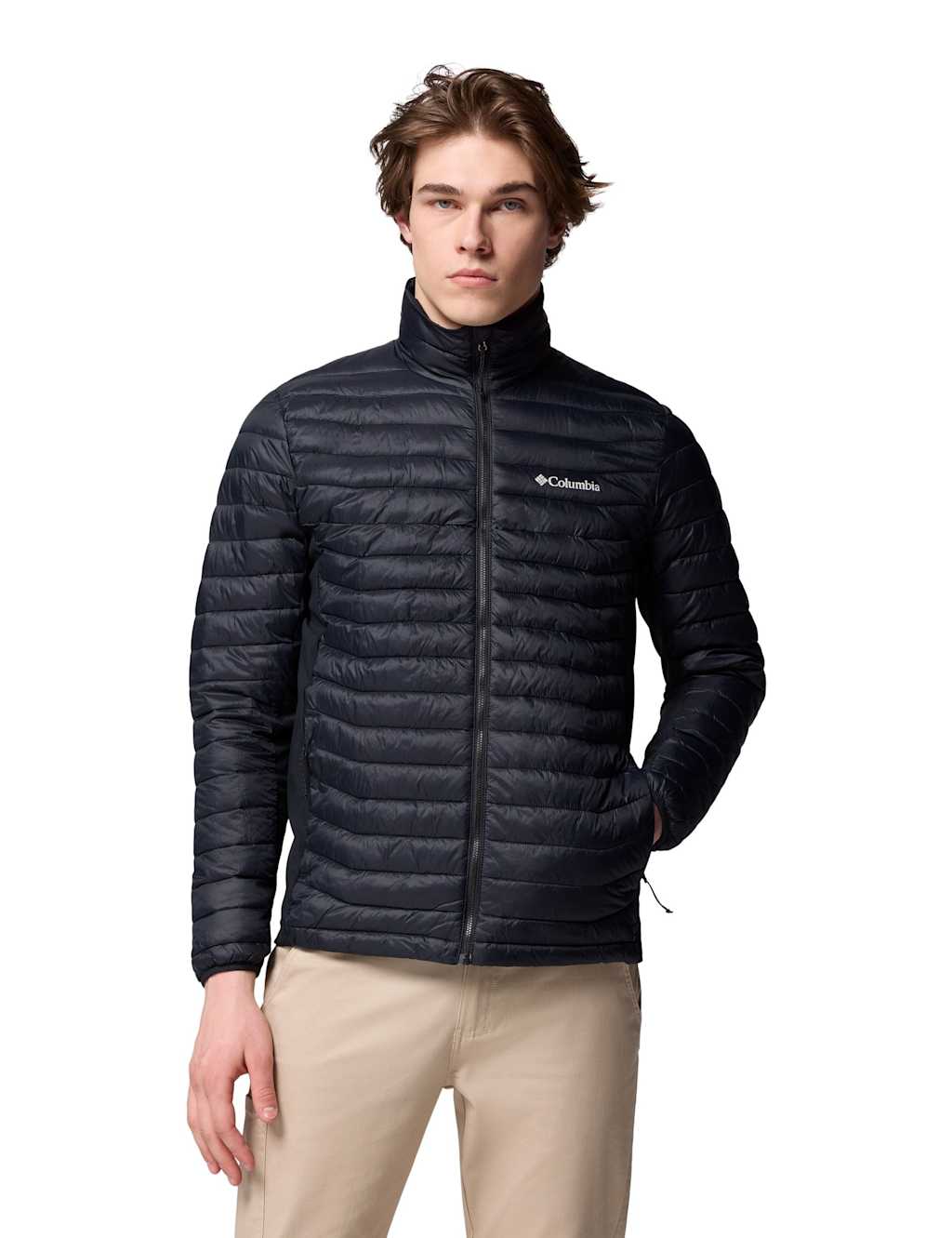 Columbia Men's Powder Pass Hybrid Puffer Jacket - L - Black