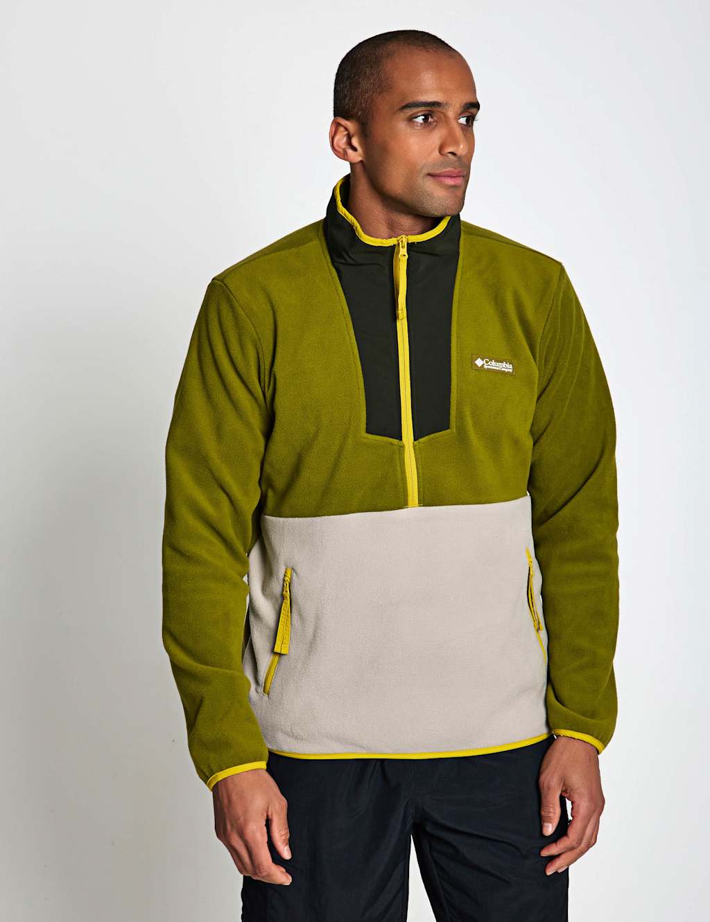 Columbia Men's Sequoia Grove Half Zip Fleece - M - Olive