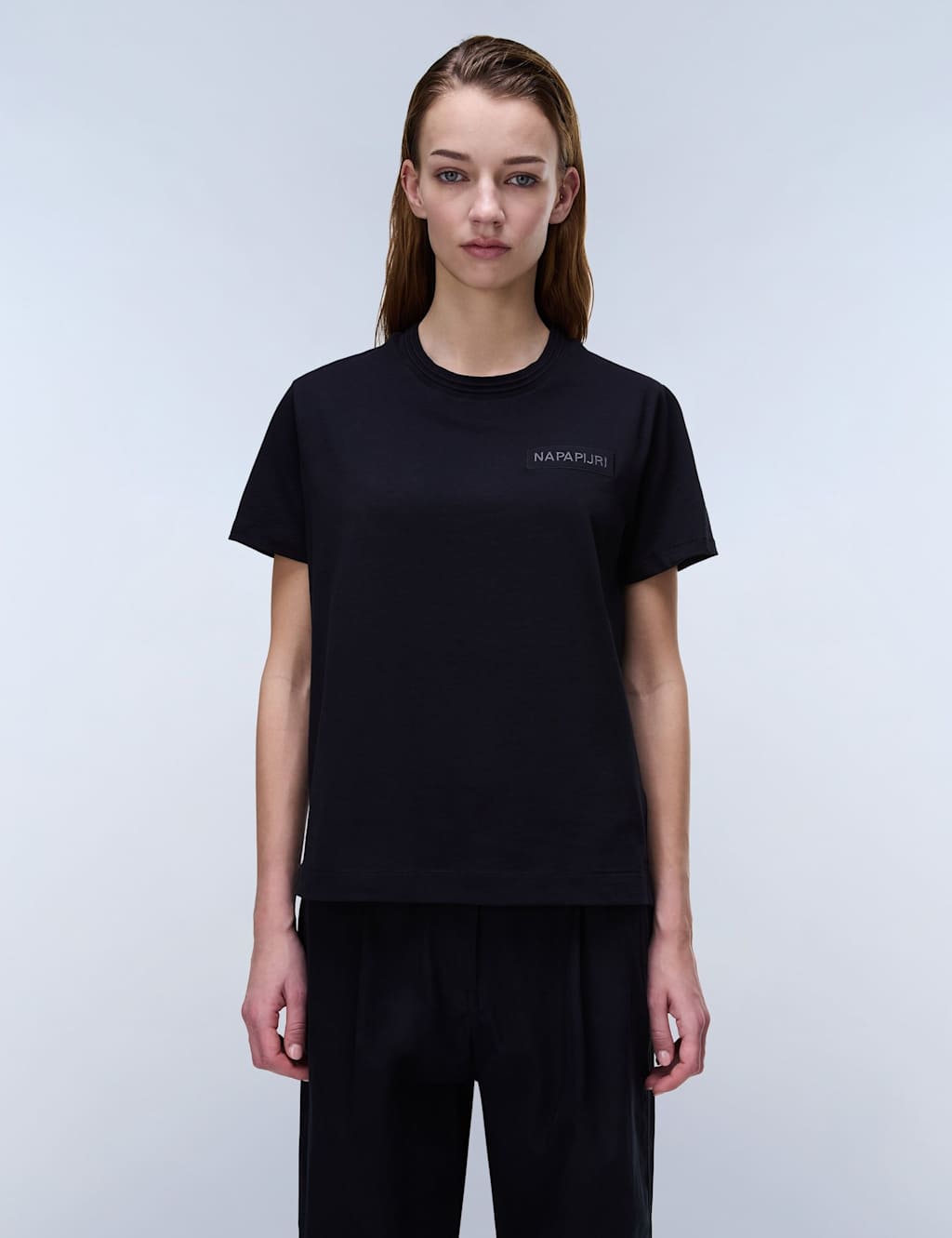 Napapijri Women's Claro Pure Cotton T-Shirt - Medium - Black - Available at M&S