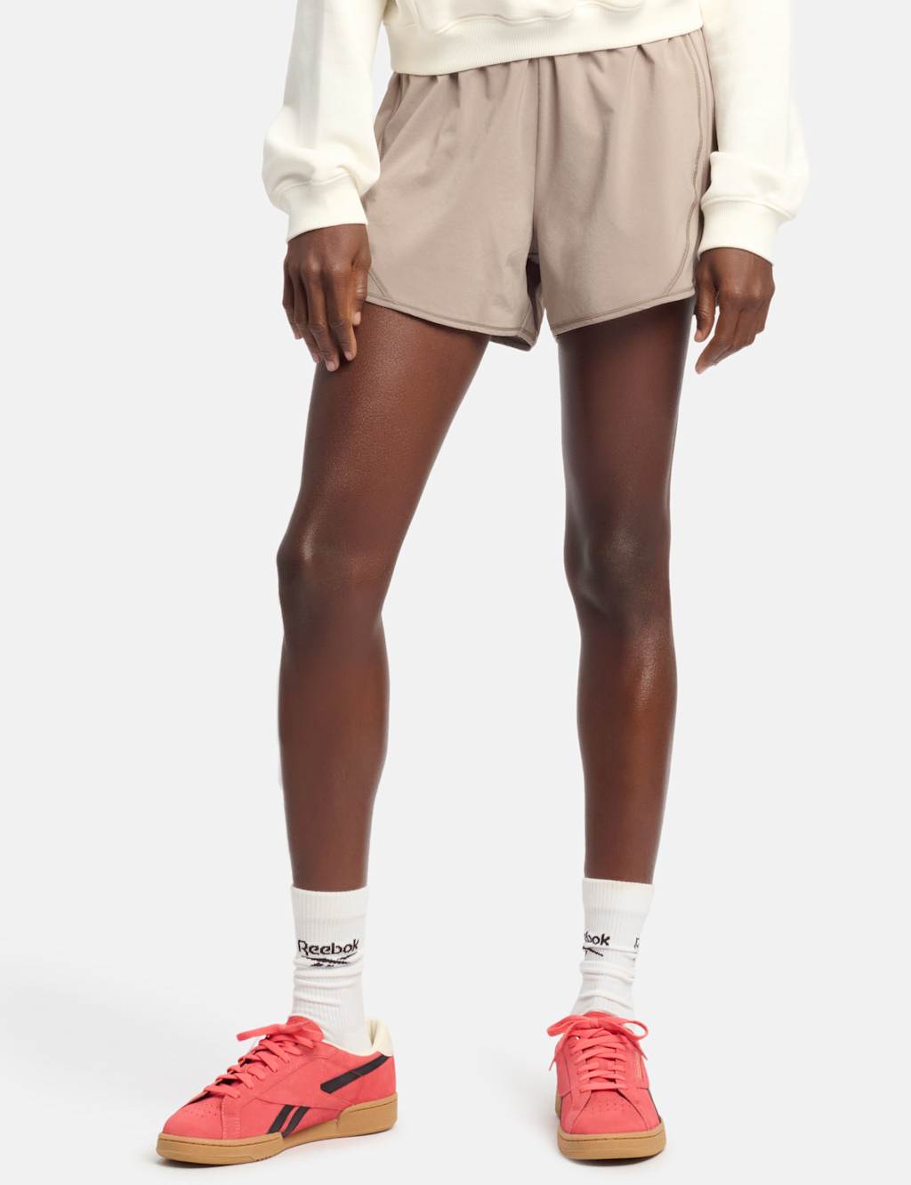 Lux Woven High Waisted Gym Shorts