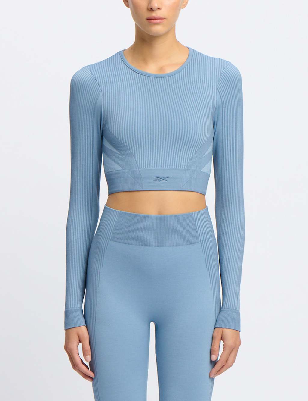 Lab Long-Sleeve Seamless Fitted Crop Top