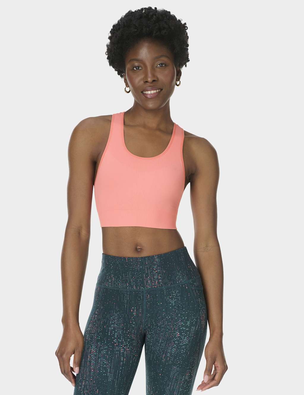 Sweaty Betty Women's Stamina Seamless Medium Support Sports Bra - Small - Pink